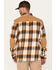 Image #4 - Hawx Men's Wilson Plaid Print Long Sleeve Button-Down Flannel Work Shirt, Brown, hi-res