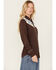 Image #3 - Stetson Women's Embroidered Yoke Long Sleeve Snap Western Shirt, Brown, hi-res