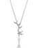 Image #1 - Montana Silversmiths Women's Kristy Titus Nature's Chandelier Necklace, Silver, hi-res