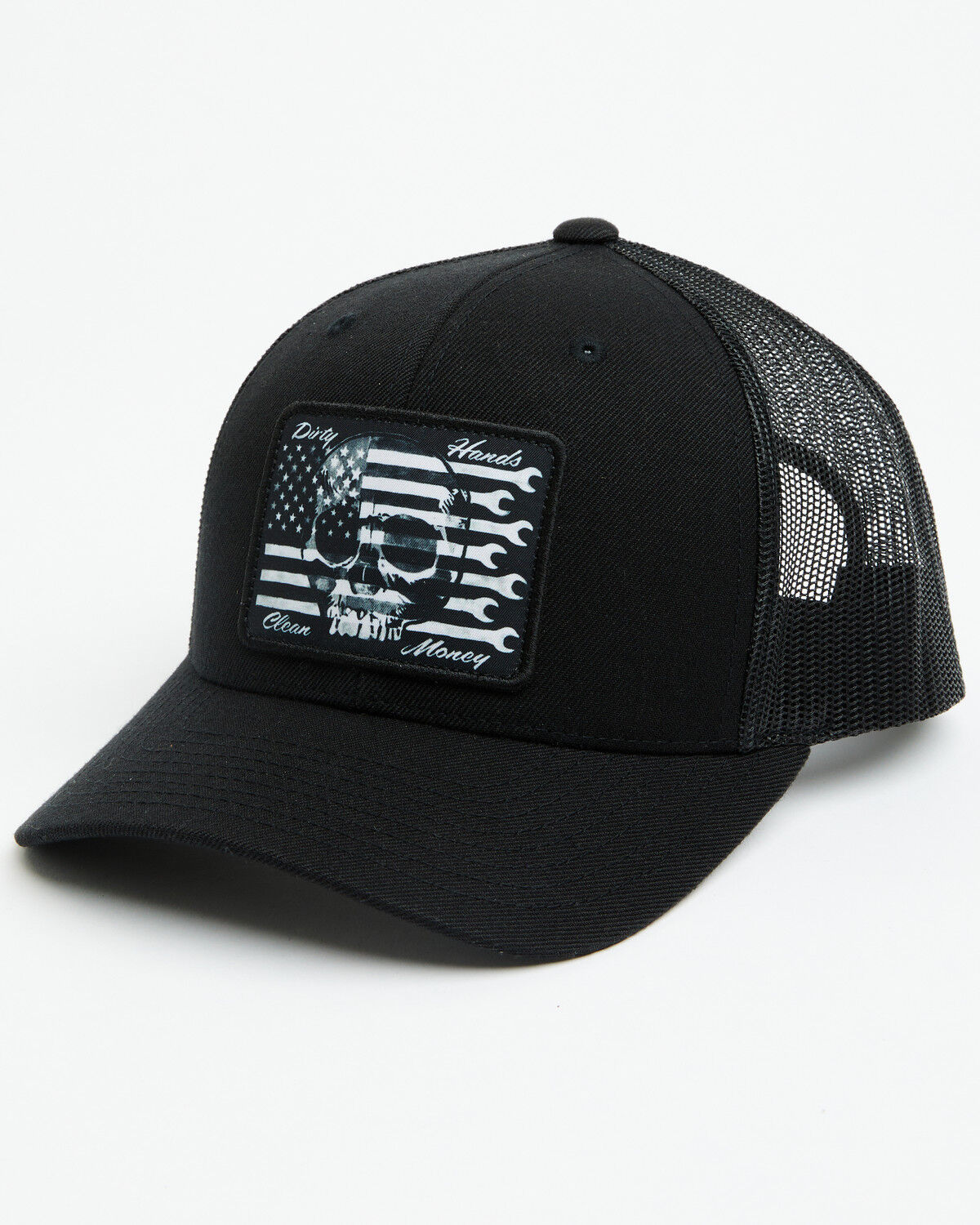 Troll Co Men's Flagship Patriotic Ball Cap, Black, hi-res