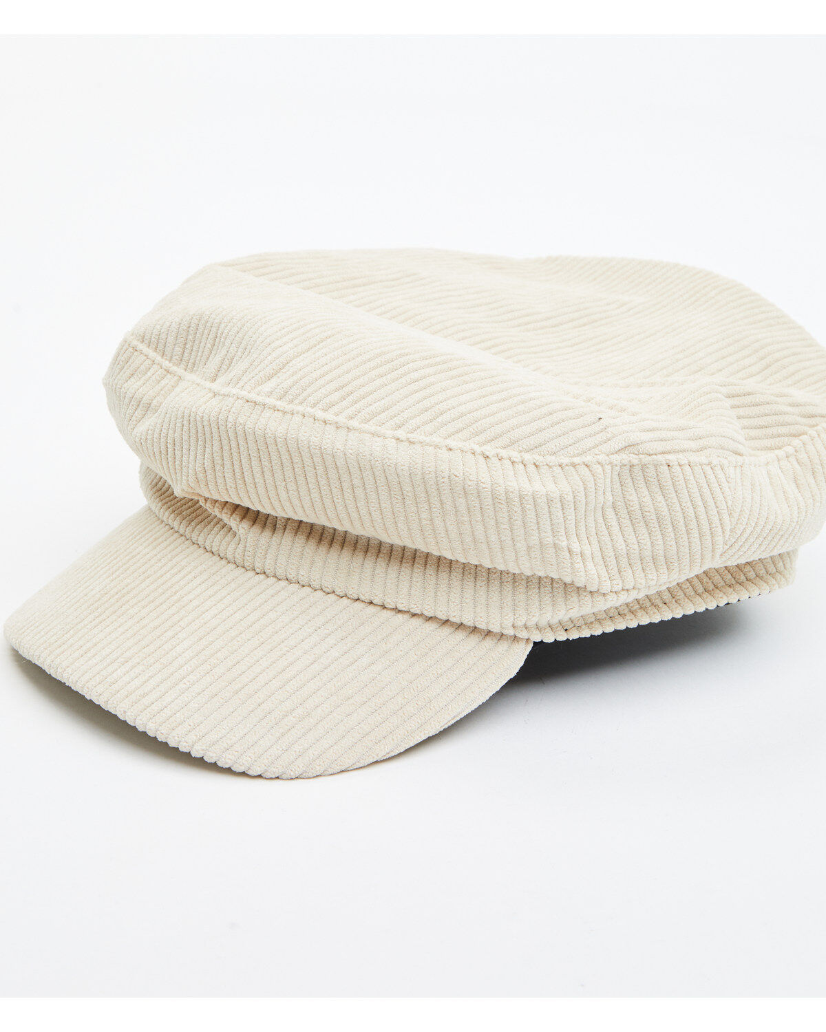 Image #1 - Cleo + Wolf Women's Corduroy Lieutenant's Cap, Cream, hi-res
