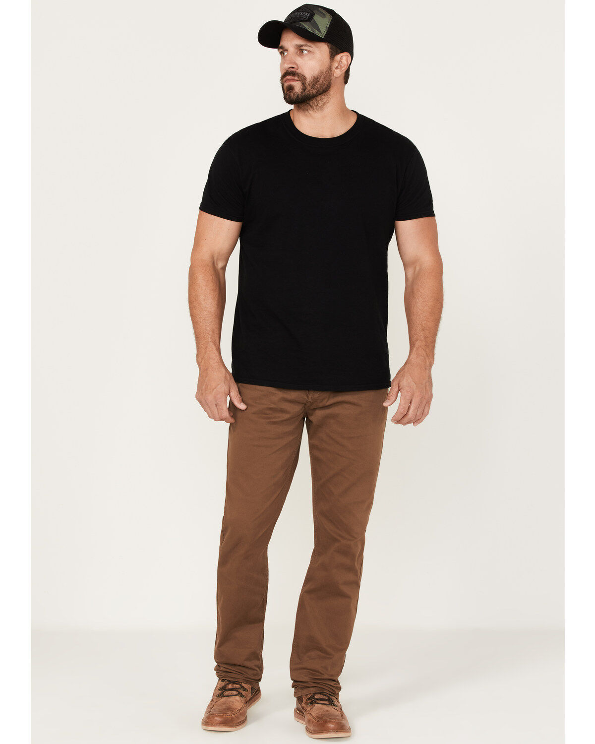 Image #1 - Brothers and Sons Men's Whiskey Wash Tucker Slim Straight Stretch Denim Jeans, Tan, hi-res