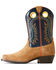 Image #2 - Ariat Boys' Derby Monroe Western Boots - Square Toe , Beige, hi-res