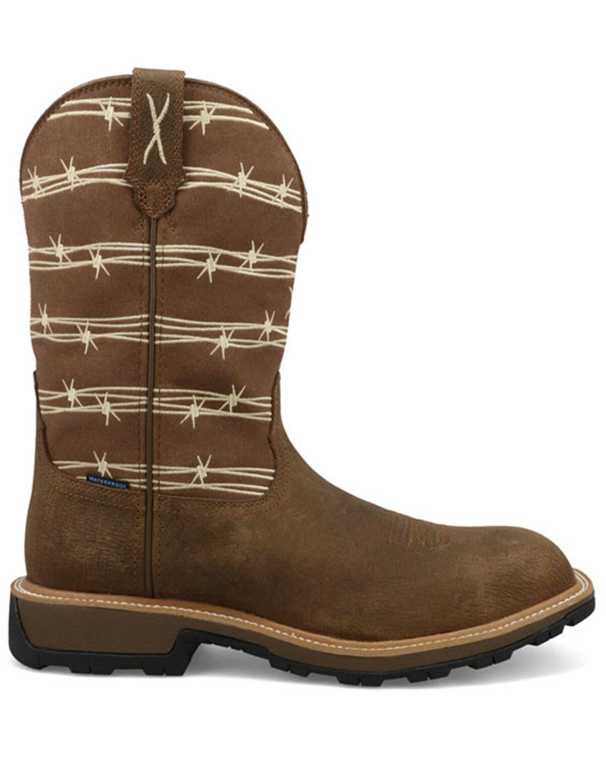 Image #2 - Twisted X Men's 11" UltraLite X&trade; Work Boots - Composite Toe, Brown, hi-res