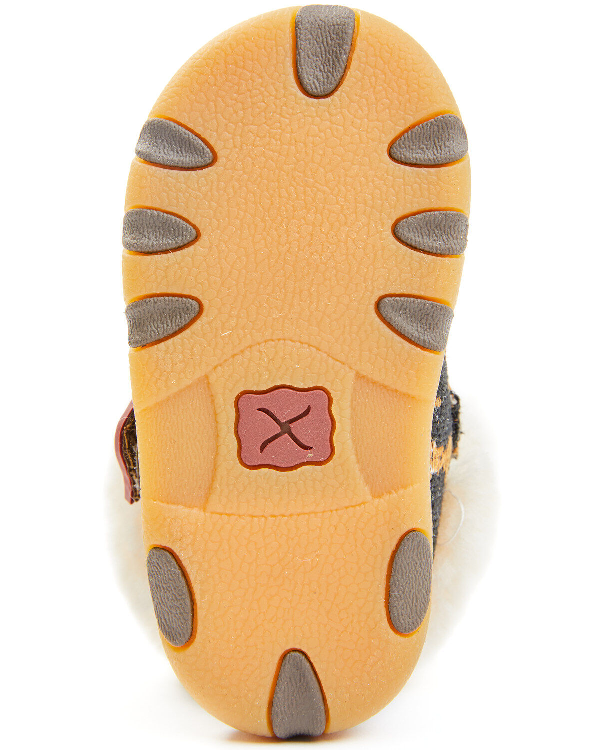 Image #7 - Twisted X Infant Kid's Cheetah Print Shoes - Moc Toe, Tan, hi-res