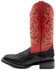 Image #3 - Ferrini Men's Kai Performance Western Boots - Broad Square Toe , Black, hi-res