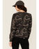 Image #4 - Lucky Brand Workwear Women's Camo Print French Terry Crewneck Sweatshirt, Black, hi-res