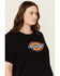 Image #2 - Dickies Women's Logo Short Sleeve Graphic Tee - Plus, Black, hi-res