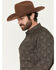 Image #2 - Gibson Trading Co Men's Groovin Floral Print Long Sleeve Snap Western Shirt - Tall, Dark Brown, hi-res