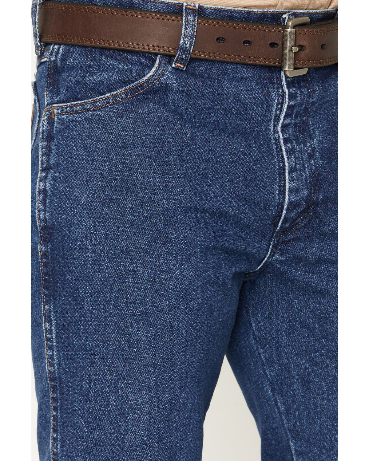 Image #2 - Wrangler Men's FR Classic Fit Straight Jeans, Blue, hi-res