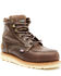 Image #1 - Hawx Men's USA Moc Wedge Value Work Boots - Steel Toe, Dark Brown, hi-res