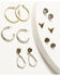 Image #1 - Shyanne Women's Sierra Winter Longhorn Earring Set - 6 Piece, Multi, hi-res