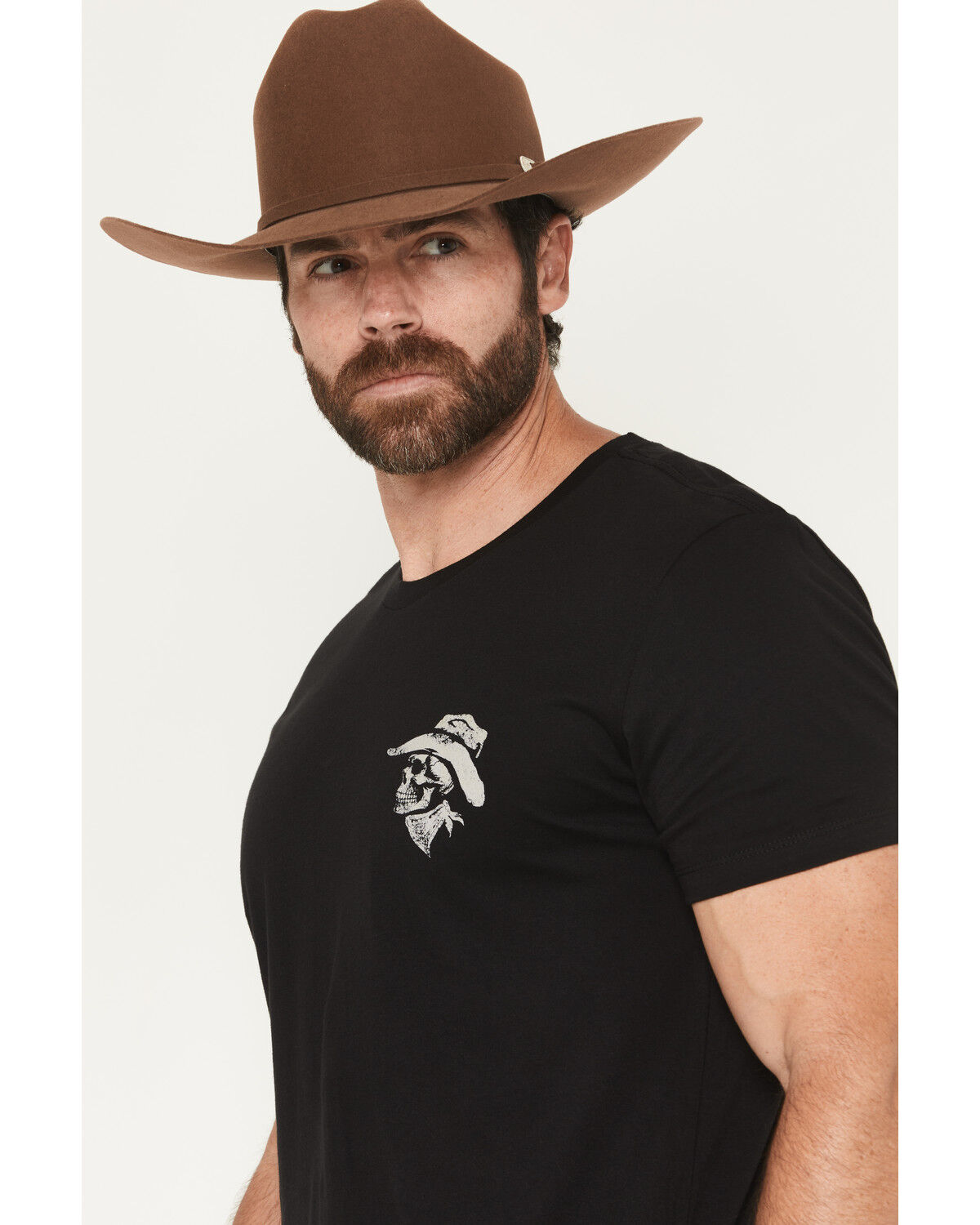 Image #3 - Moonshine Spirit&reg; Men's Cowboy Short Sleeve Graphic T-Shirt, Black, hi-res