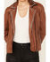 Image #3 - Maurtius Leather Women's Studded Leather Jacket , Tan, hi-res