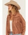 Image #2 - Idyllwind Women's Breckston Faux Suede Fringe Jacket, Bark, hi-res