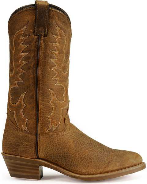 Image #2 - Abilene Men's 12" Bison Western Boots, Tan, hi-res