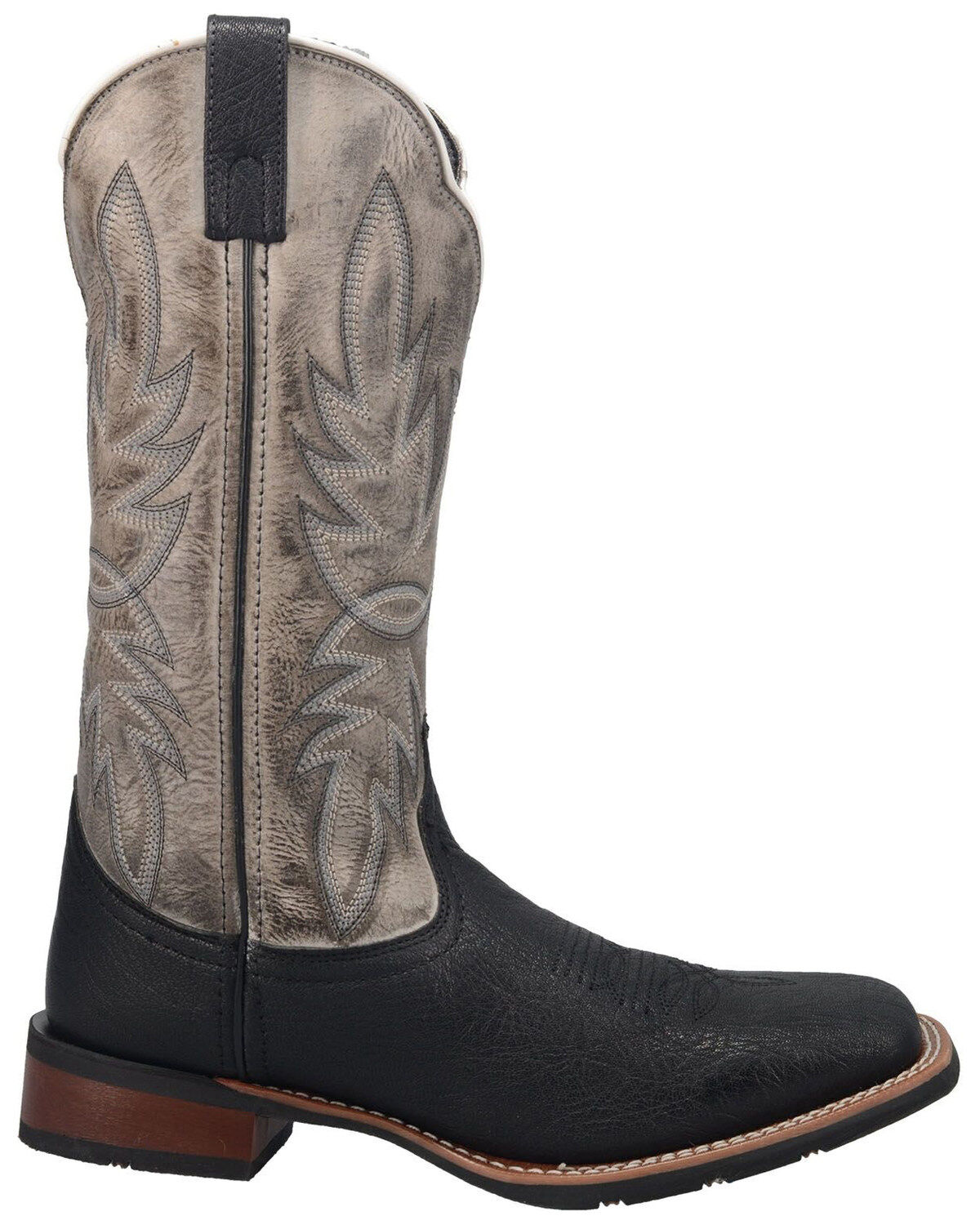Image #2 - Laredo Men's Isaac Performance Western Boots - Broad Square Toe, Black, hi-res