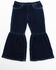 Image #1 - Wrangler Toddler Girls' Dark Wash Flare Pants, Dark Wash, hi-res