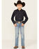 Image #1 - Wrangler Retro Boys' Woodmere Light Wash Slim Bootcut Stretch Denim Jeans, Blue, hi-res