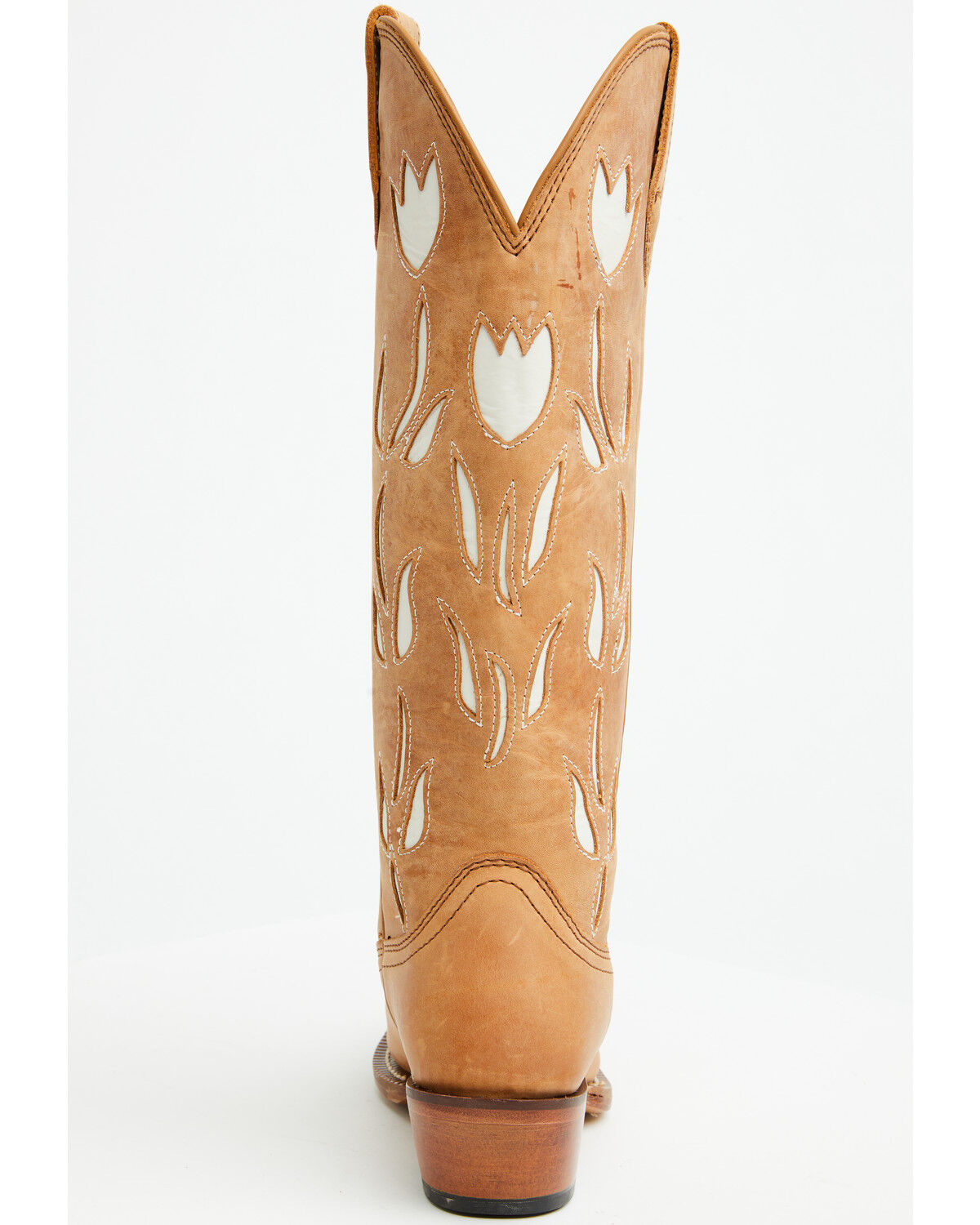 Image #5 - Justin Women's May Tall Western Boots - Snip Toe, Tan, hi-res