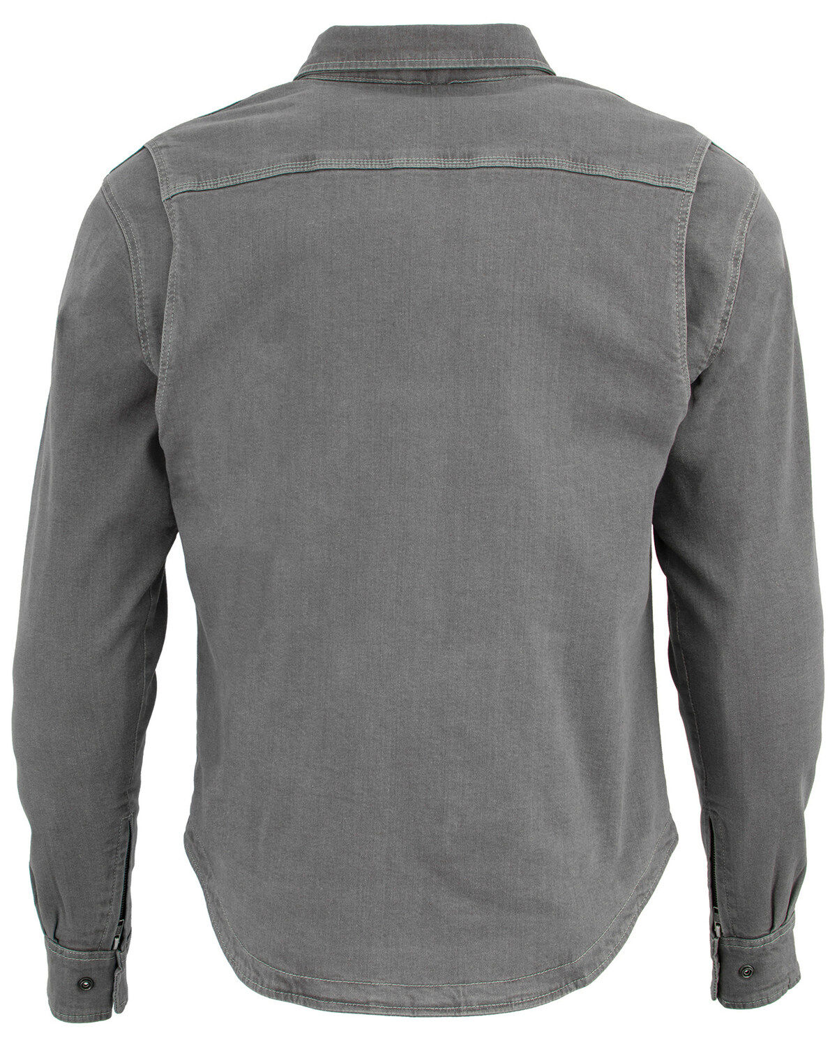 Image #3 - Milwaukee Performance Men's Aramid Reinforced Denim Biker Shirt, Grey, hi-res