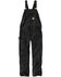 Image #1 - Carhartt Men's Duck Bib Work Overalls  , Black, hi-res