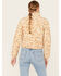 Image #4 - Sadie & Sage Women's Marigold Fields Floral Print Corduroy Puffer Jacket , Cream, hi-res