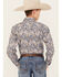 Image #4 - Cinch Boys' Paisley Print Long Sleeve Button Down Western Shirt, Light Blue, hi-res