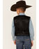 Image #3 - Scully Kid's Boar Suede Vest, Black, hi-res