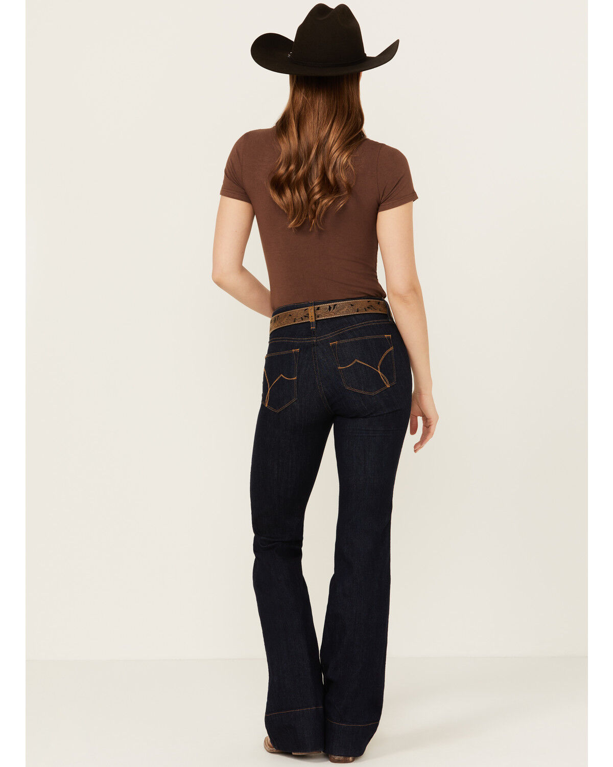 Ariat Women's Lennon Dark Wash Perfect Rise Slim Trouser Stretch Denim Jeans, Dark Wash, hi-res