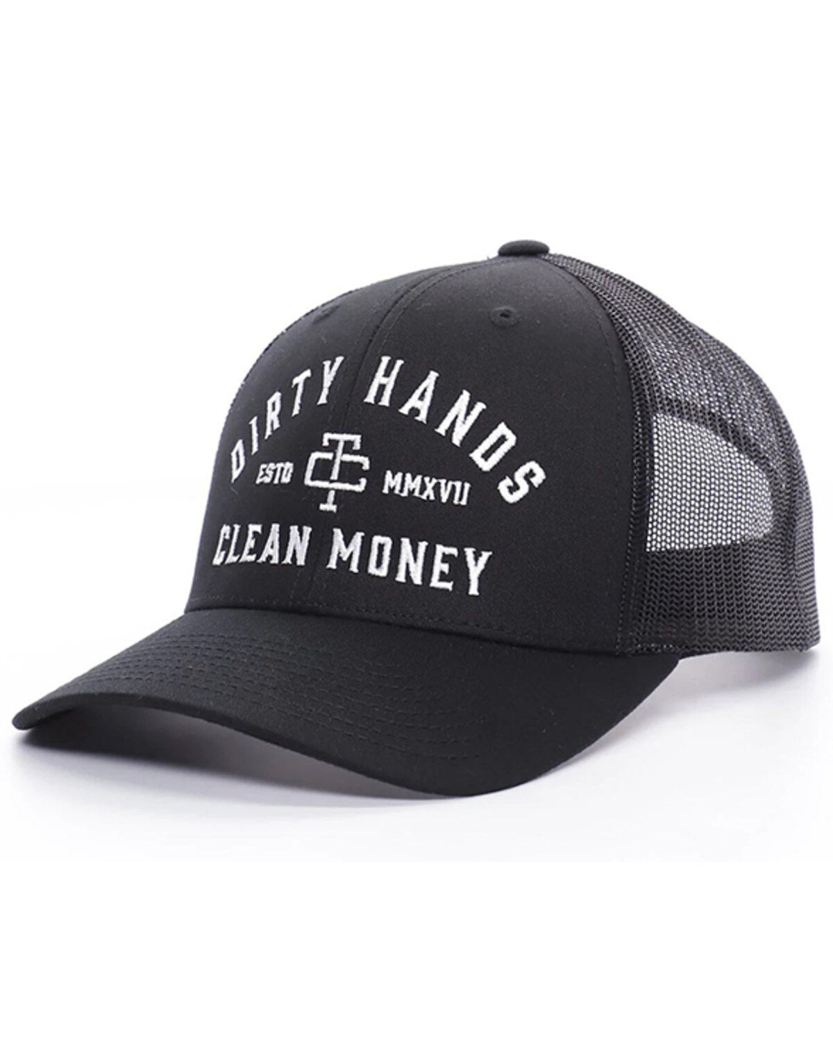 Troll Co Men's DHCM Ball Cap, Black, hi-res