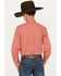 Image #4 - Cinch Boys' Geo Long Sleeve Button-Down Western Shirt, Red, hi-res