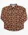 Image #1 - Cody James Toddler Boys' Bite The Bullet Southwestern Print Long Sleeve Western Shirt , Brown, hi-res