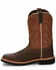 Image #3 - Justin Men's Electrician Western Work Boots - Soft Toe, Chestnut, hi-res