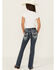 Image #1 - Grace in LA Girls' Medium Wash Stretch Bootcut Jeans, Medium Wash, hi-res