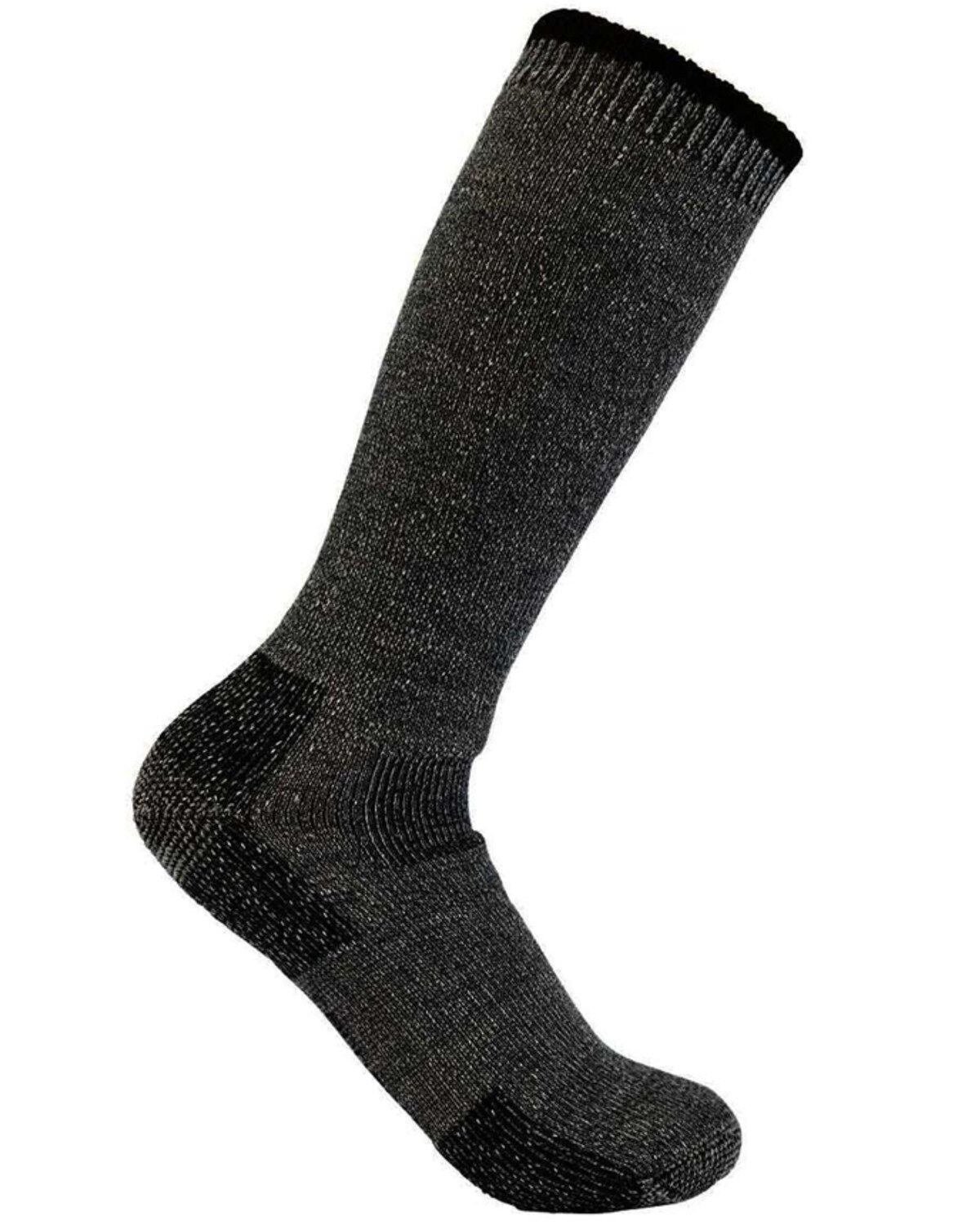 Carhartt Men's Heavyweight Wool Blend Boot Socks, Heather Grey, hi-res