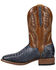 Image #3 - El Dorado Men's Exotic Caiman Belly Western Boots - Broad Square Toe, Blue, hi-res