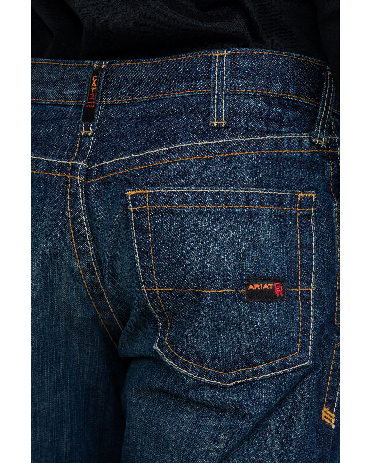 Image #4 - Ariat Men's FR M4 Shale Low Rise Work Jeans, Indigo, hi-res