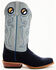 Image #2 - Horse Power Men's Marine Roughout Western Boots - Broad Square Toe, Navy, hi-res