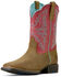 Image #3 - Ariat Girls' Westwood Western Boots - Broad Square Toe, Hot Pink, hi-res