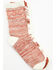 Image #3 - Shyanne Women's Southwestern Crew Socks - 3-Pack, Beige/khaki, hi-res