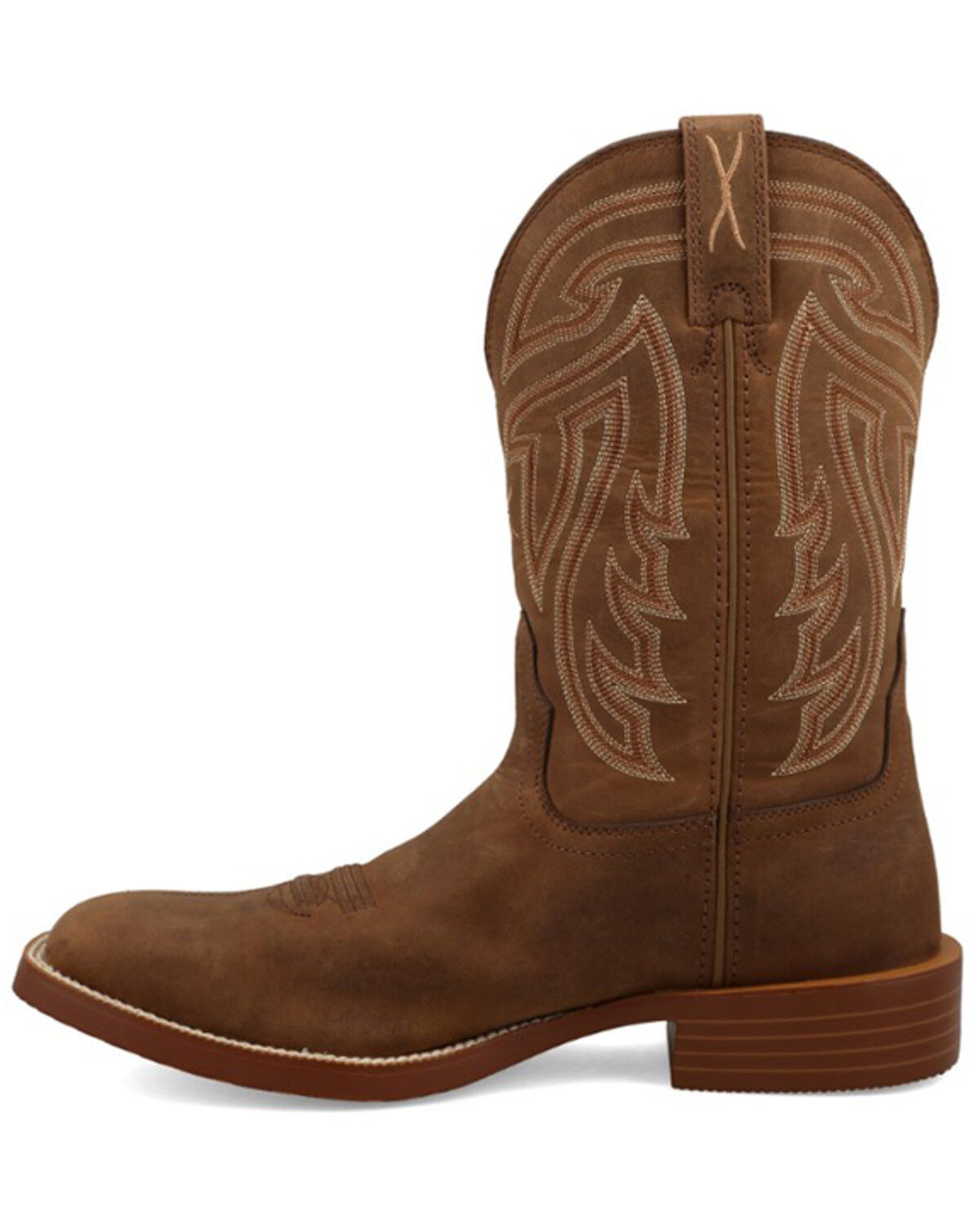 Image #3 - Twisted X Men's 11" Tech X Performance Western Boots - Broad Square Toe, Brown, hi-res