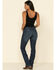 Image #3 - Wrangler Women's Dark Wash Straight Leg Jeans, Dark Blue, hi-res