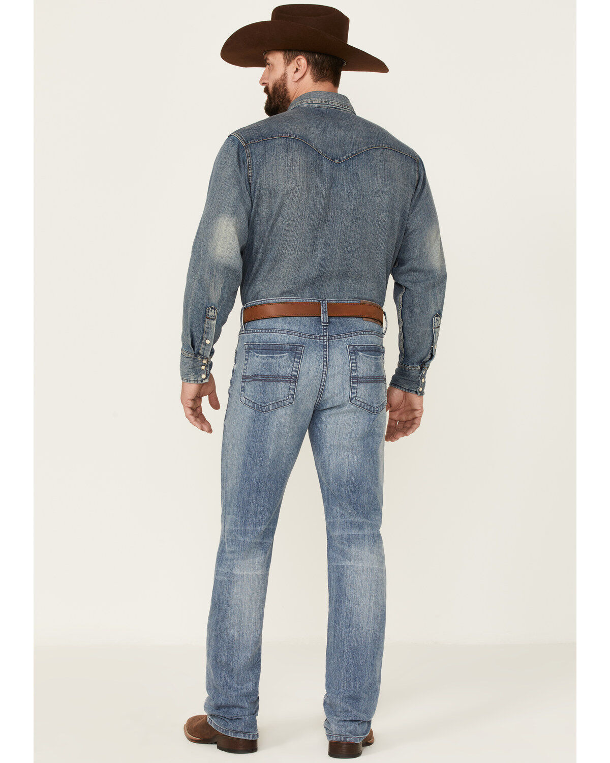 Image #3 - Cody James Men's Buckskin Wash Jackson Slim Straight Stretch Denim Jeans, Blue, hi-res