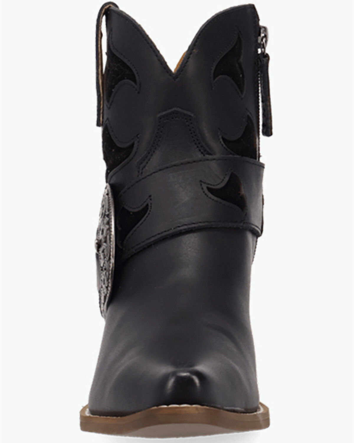 Image #4 - Dingo Women's Saddle Up Western Booties - Snip Toe, Black, hi-res