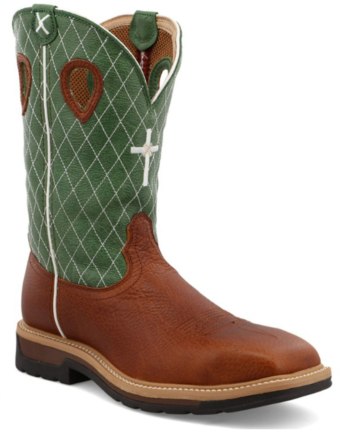 Twisted X Men's 12" Western Work Boots - Steel Toe, Multi, hi-res
