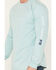 Image #3 - Cody James Men's FR Logo Long Sleeve Stretch Work T-Shirt - Tall, Aqua, hi-res