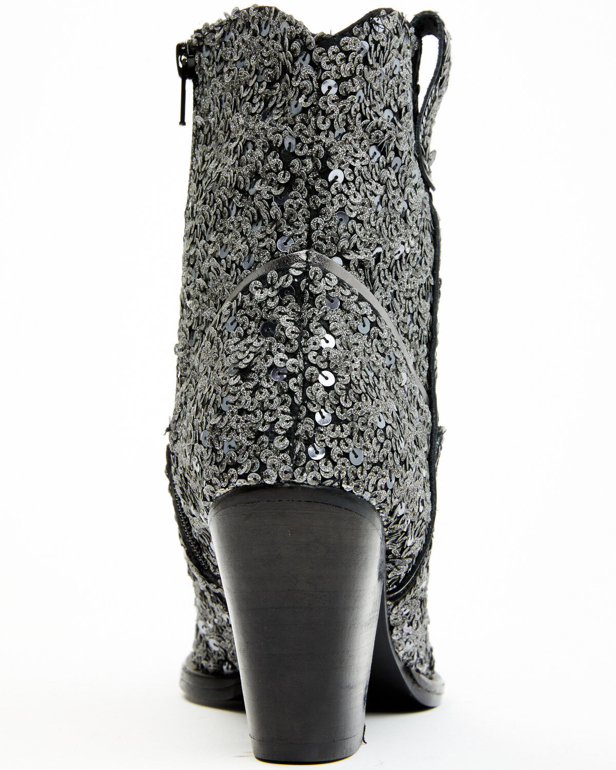 Image #5 - Shyanne Women's Dolly Western Booties - Round Toe, Silver, hi-res