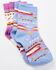 Image #1 - Shyanne Girls' Meadow Mauve Southwestern Print Crew Socks - 2 Pack, Multi, hi-res