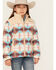 Image #1 - Ariat Girls' Southwestern Print Jacket , Tan, hi-res